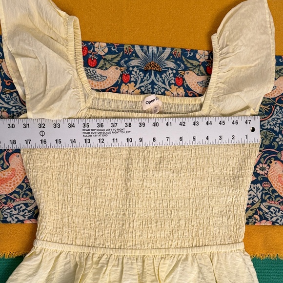 Chic Yellow Ruffle Blouse - Picture 6 of 8